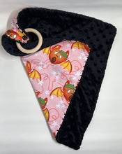 Load image into Gallery viewer, Peach Fruit Bat Lovey Blanket
