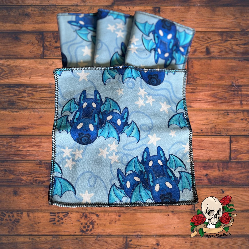 Blueberry bat cloth wipes