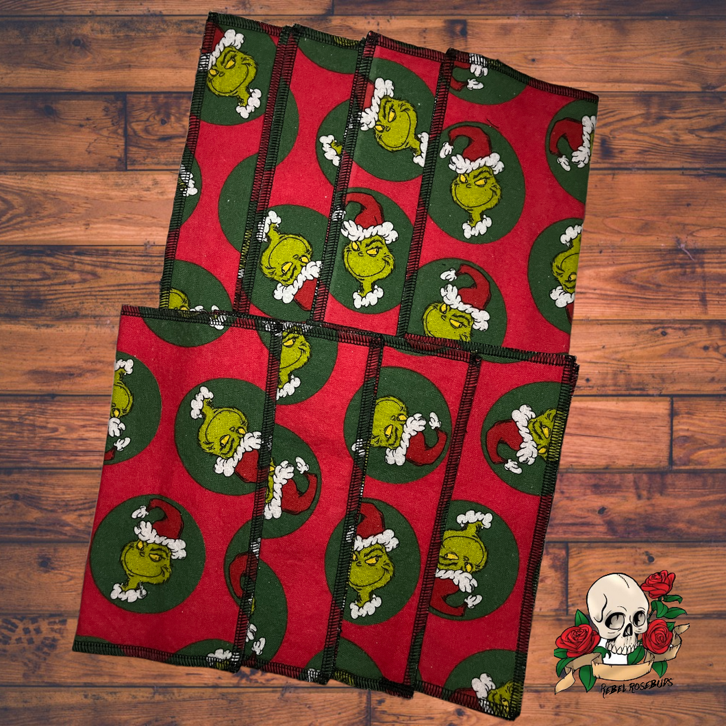 Christmas cloth wipes