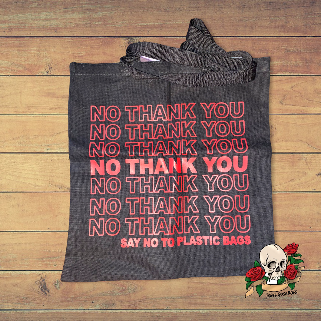 Not a plastic bag tote bag