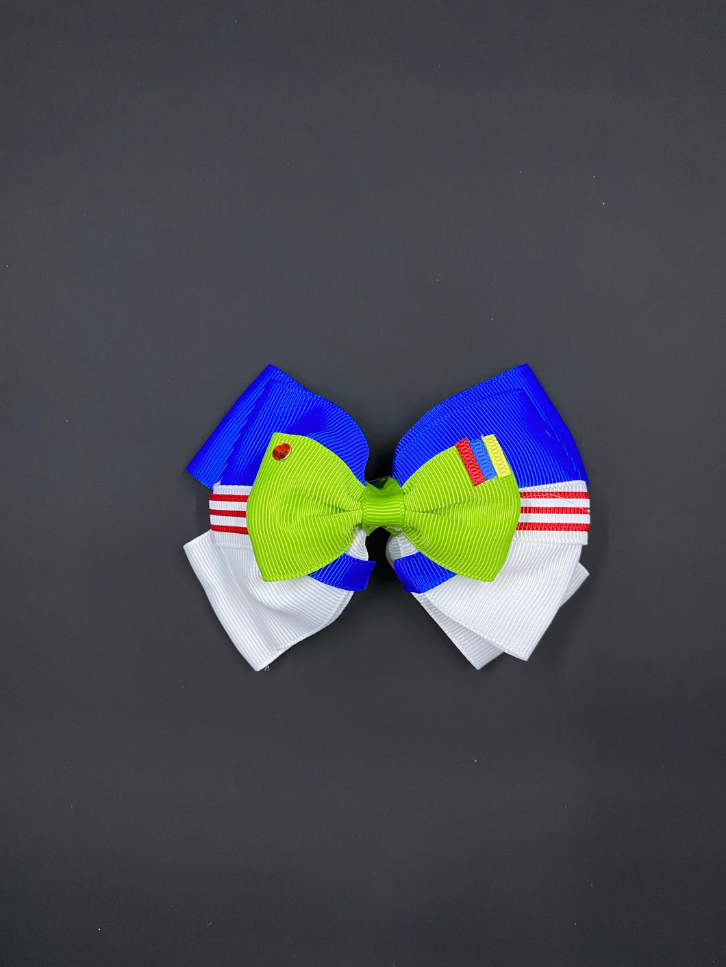 Space man hair bow