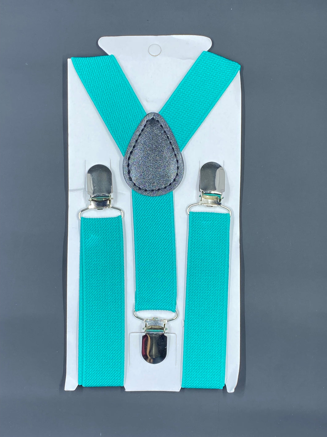 Turquoise suspenders