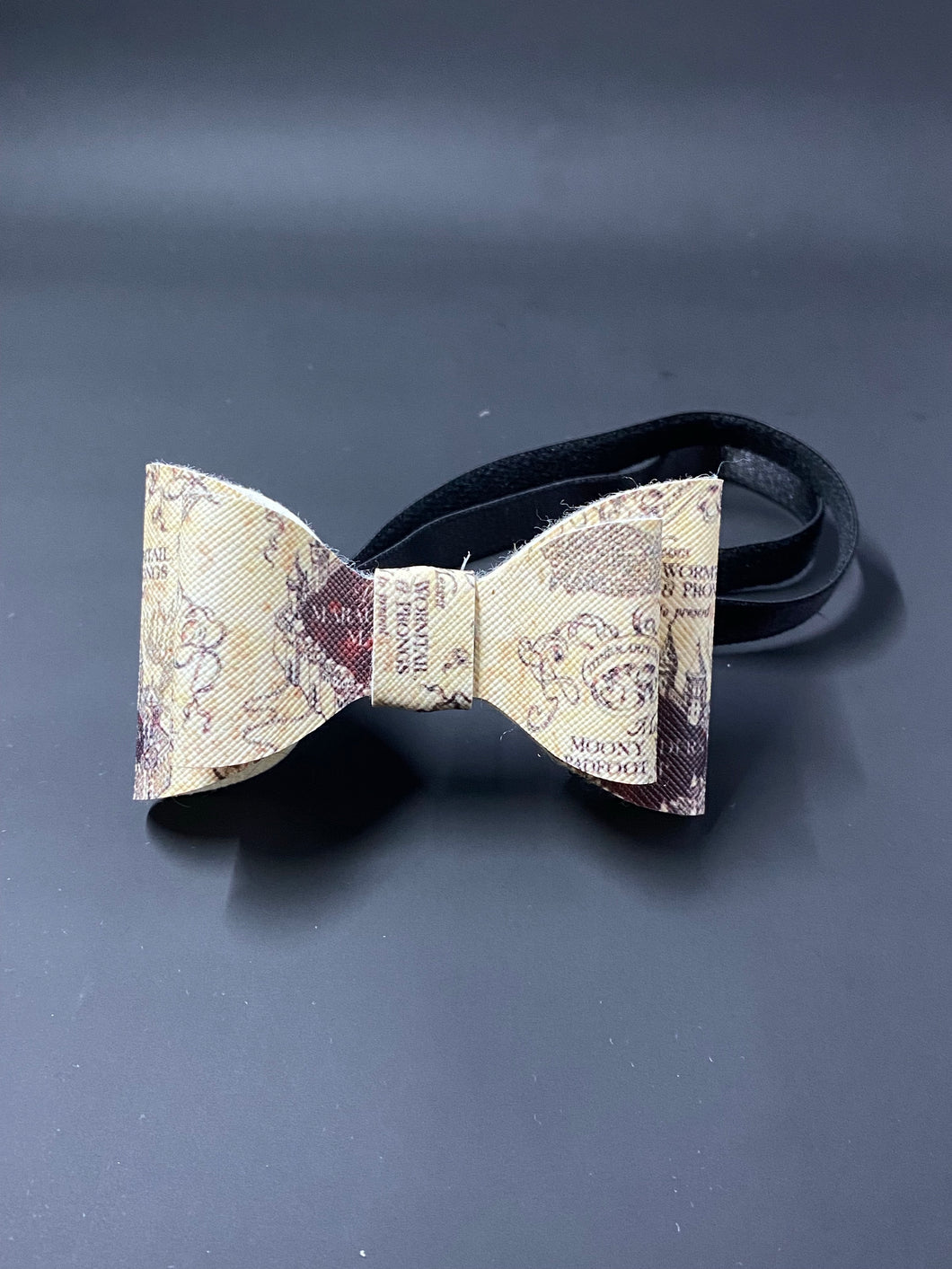 Magical map bow tie